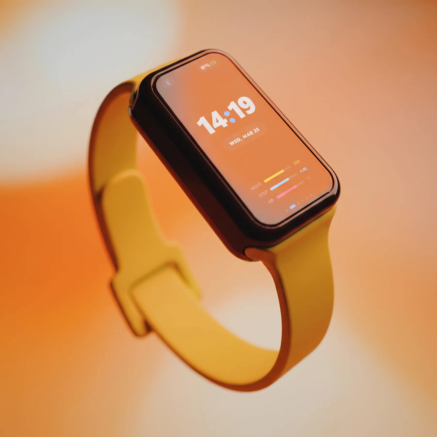onn. Smart Fitness Watch in Orange